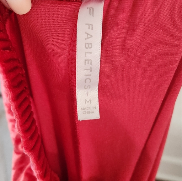 Fabletics red velour lounge set - Picture 8 of 8